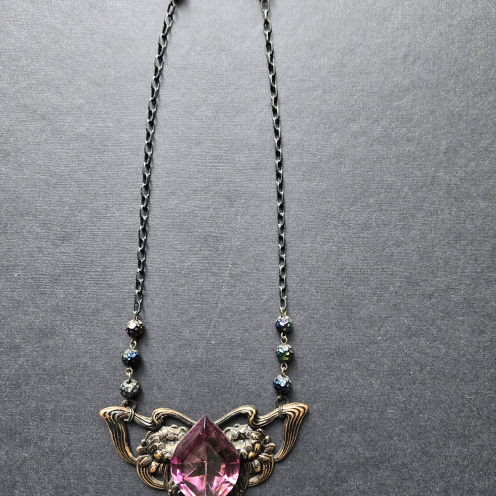 Bespoke Amethyst Statement Necklace - image 4